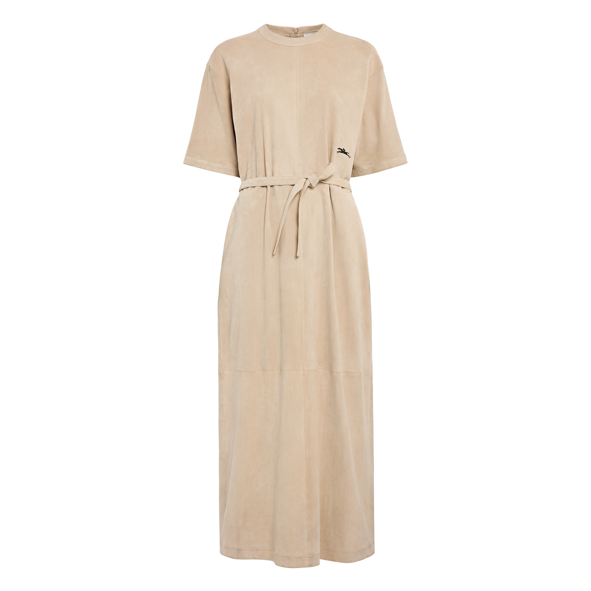 Vestido largo de cuero
