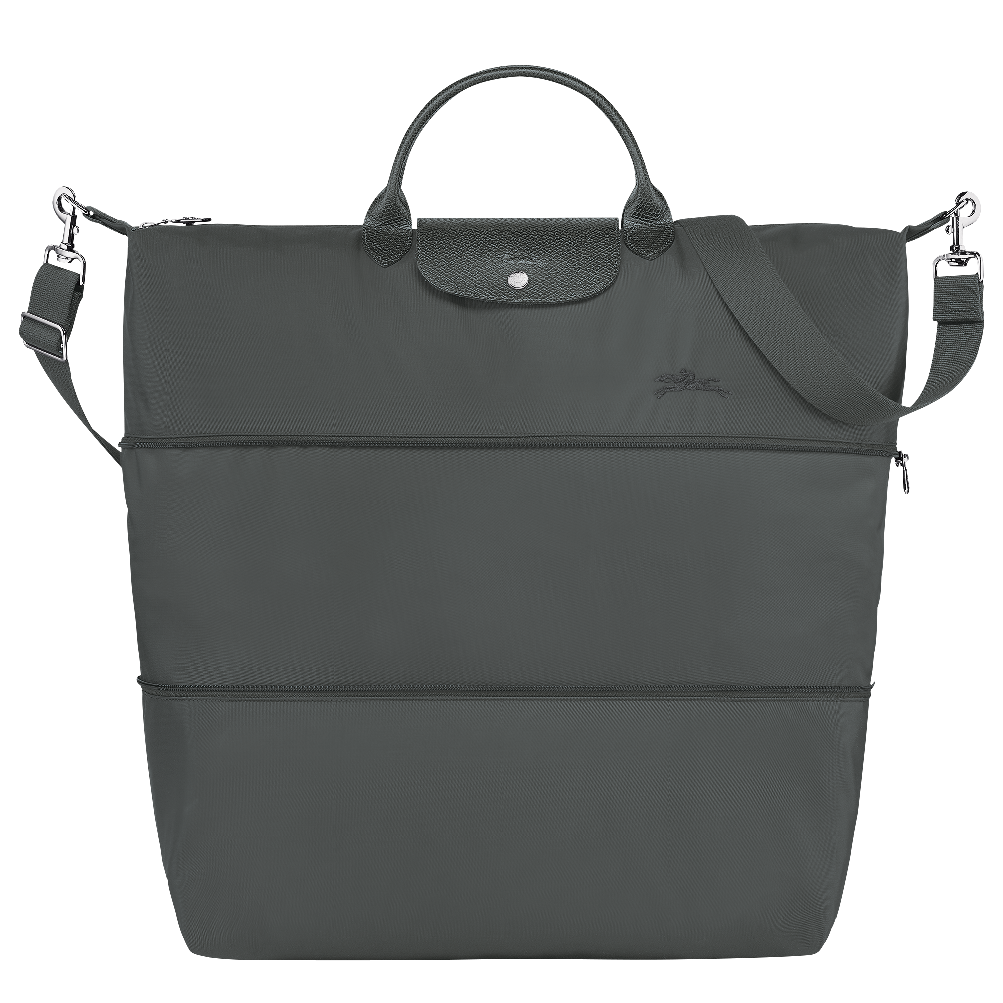 Bolso de viaje Le Pliage verde extensible